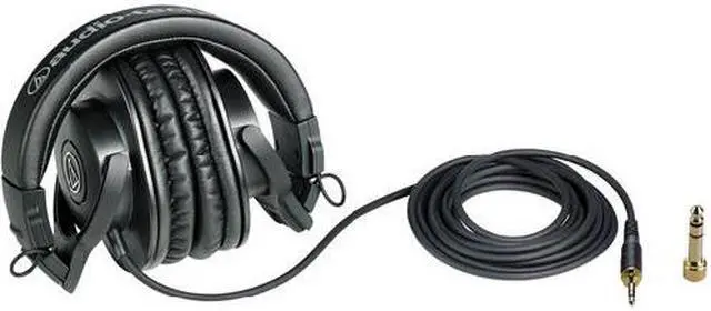 Alt view image 4 of 20 - Audio Technica ATH-M30X Closed-Back Monitoring Headphones