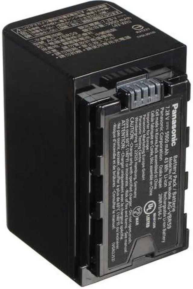 Alt view image 3 of 3 - Panasonic AG-VBR59E Camera/Camcorder Battery Lithium-Ion (Li-Ion), AG-VBR59E (Battery Lithium-Ion (Li-Ion) 5900 mAh AG-VBR59E, 5900 mAh, 7.28 V, Lithium-Ion (Li-Ion))