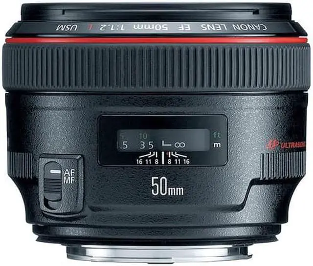 Alt view image 10 of 10 - Canon 1257B002 50 mm f1.2 USM EF-L Camera Lens - Autofocus