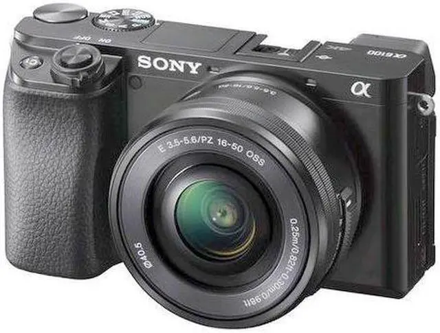 Alt view image 2 of 20 - Sony Alpha a6100 Mirrorless Digital Camera with 16-50mm Lenses