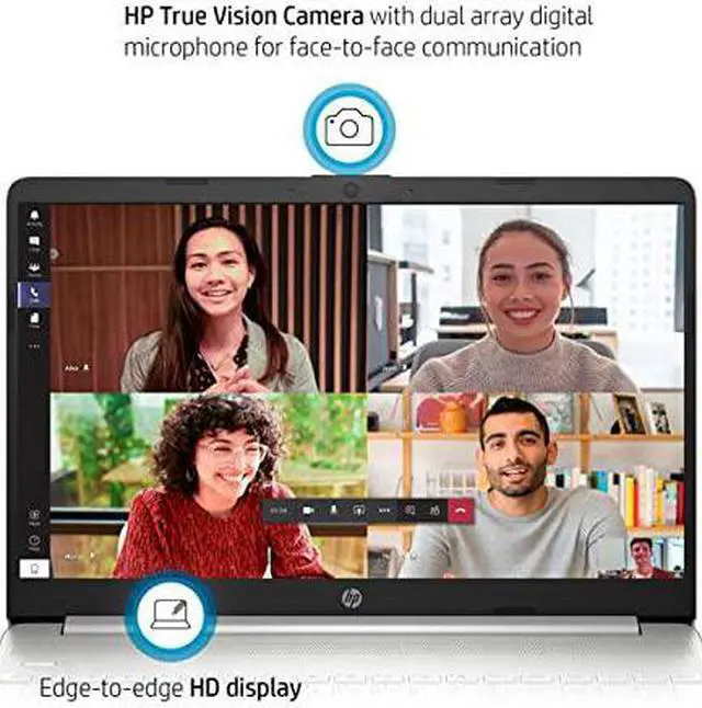 Alt view image 4 of 5 - HP 15.6" Diagonal Full HD (1920 x 1080) Laptop, 11th Gen Intel Core i5-1135G7 Processor, 8GB DDR4 RAM, 256GB SSD, 802.11ac, Bluetooth, HDMI, Windows 11