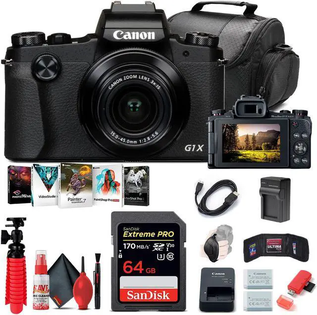 Main image of Canon PowerShot G1 X Mark III Digital Camera (2208C001) + 64GB Card Starter Bundle