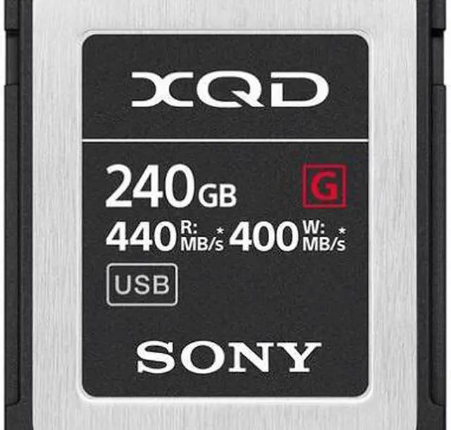 Alt view image 3 of 4 - Sony Professional XQD G Series 240GB Memory Card (QD-G240F)