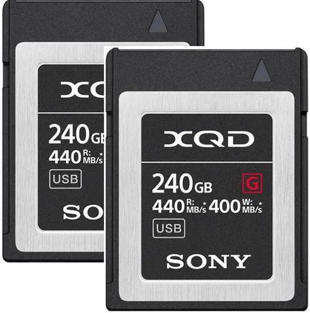 Alt view image 4 of 4 - Sony Professional XQD G Series 240GB Memory Card (QD-G240F)