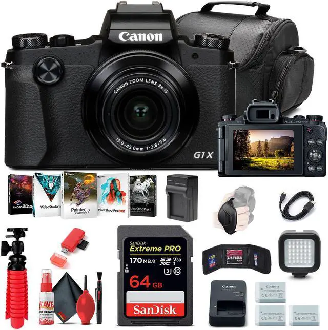 Main image of Canon PowerShot G1 X Mark III Digital Camera (2208C001) + 64GB Card Pro Bundle