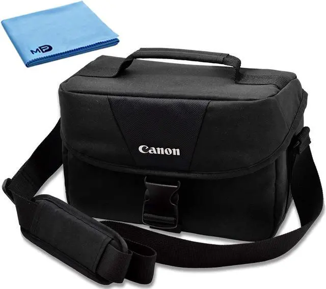 Main image of Canon 100ES Padded Digital SLR Camera Case EOS Shoulder Gadget Bag + Fiber Cloth Starter Bundle