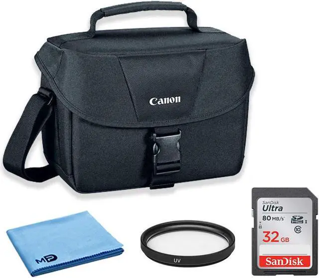 Main image of Canon 100ES Padded Digital SLR Camera Case EOS Shoulder Gadget Bag + UV Filter