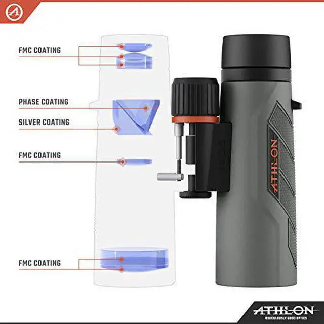 Alt view image 2 of 5 - Athlon Optics Neos G2 HD Binocular - 8x42, Gray, Black