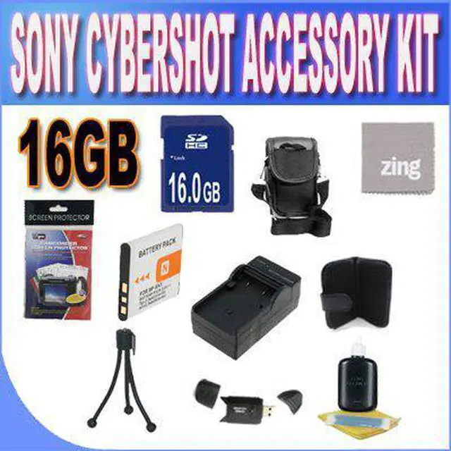 Alt view image 2 of 4 - Sony Cyber-Shot Dsc-w510/w530/560/570 16GB Accessory Kit (16GB SDHC Card+ Extended Life Battery+ Rapid Charger Bundle