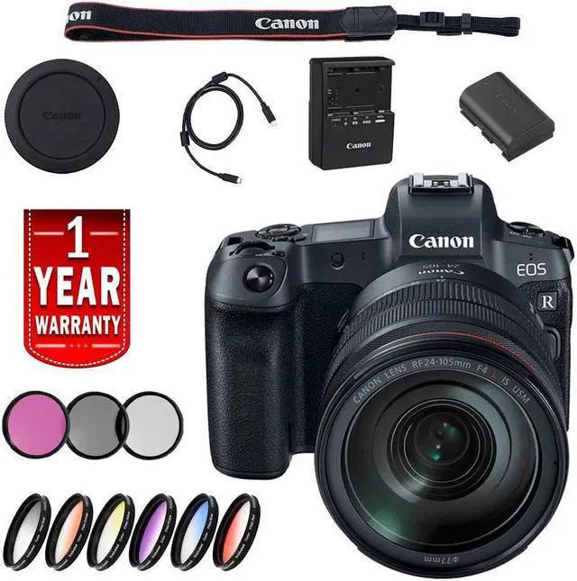 Main image of Canon EOS R Mirrorless Digital Camera International Model W/ 24-105 Lens Base Bundle With More
