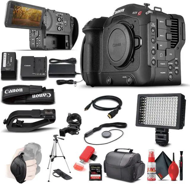 Main image of Canon EOS C70 Cinema Camera + 128GB Card+ Case + More:  Advanced Bundle