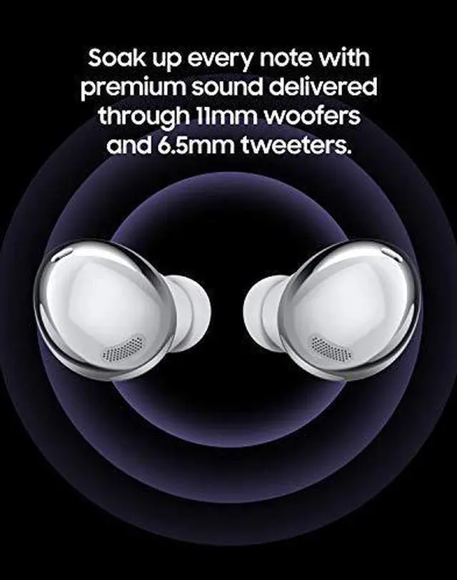 Alt view image 17 of 20 - Samsung - Galaxy Buds Pro True Wireless Earbud Headphones - Phantom Silver