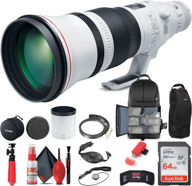 Main image of Canon EF 600mm f/4L IS III USM Lens (3329C002) + BackPack + 64GB Card + More
