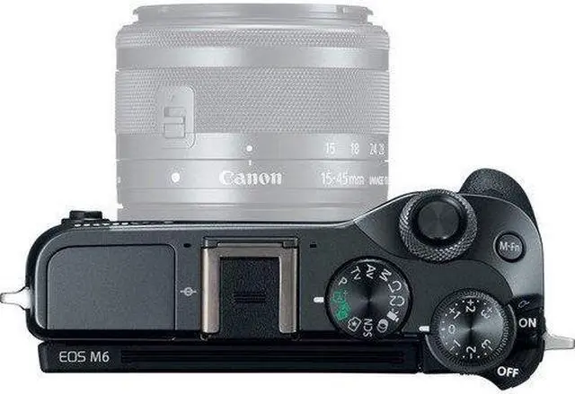Alt view image 4 of 4 - Canon EOS M6 Mirrorless Digital Camera (Body Only, Black) 1724C001 (Intl Model) - Standard Bundle