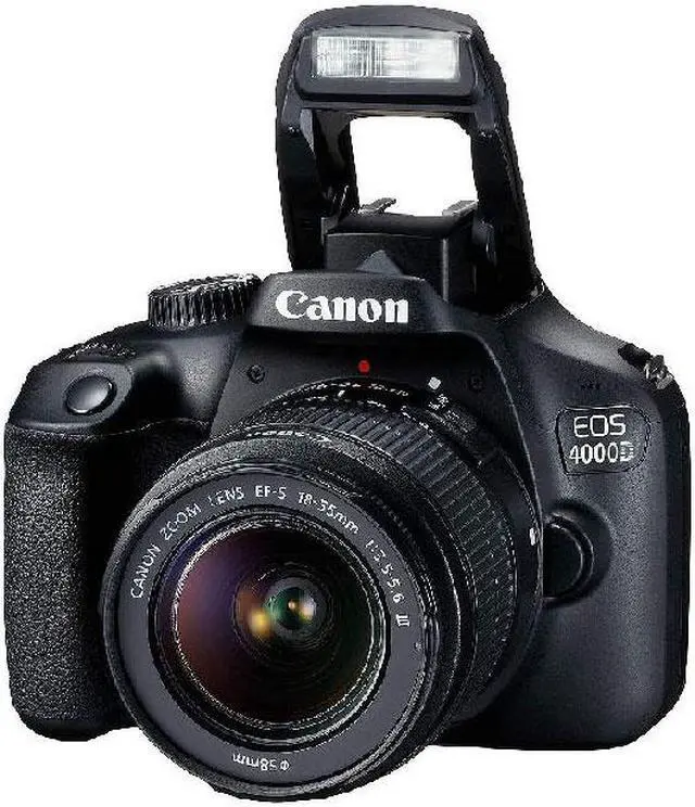 Alt view image 4 of 4 - Canon EOS 4000D / Rebel T100 DSLR Camera with 18-55mm Lens Extra Battery Mountain Bundle