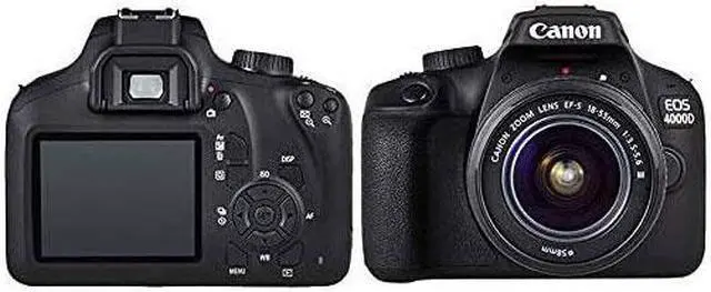 Alt view image 2 of 4 - Canon EOS 4000D / Rebel T100 DSLR Camera with 18-55mm Lens Extra Battery Mountain Bundle
