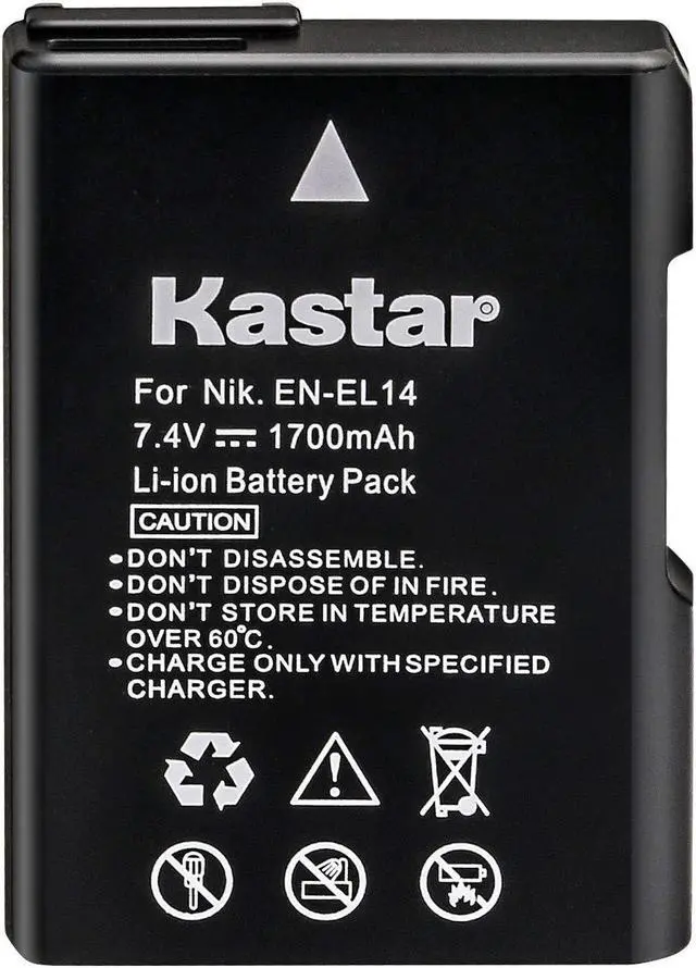 Alt view image 4 of 4 - Replacement Nikon EN-EL14 Battery for Nikon D3100, D3200, D5100, P7000,...