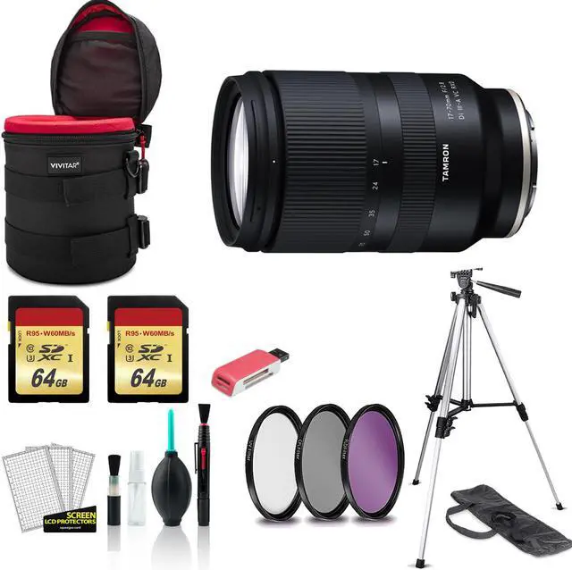 Main image of Tamron 18-300mm Lens for Sony E - Kit with Tripod, 2x 64GB Memory Card + More