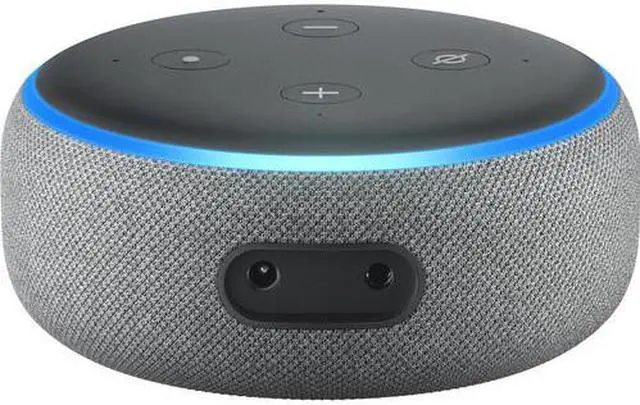Alt view image 3 of 4 - Amazon Echo Dot (3rd Gen) Smart speaker with Alexa - Heather Gray (2 Pack) Bundle