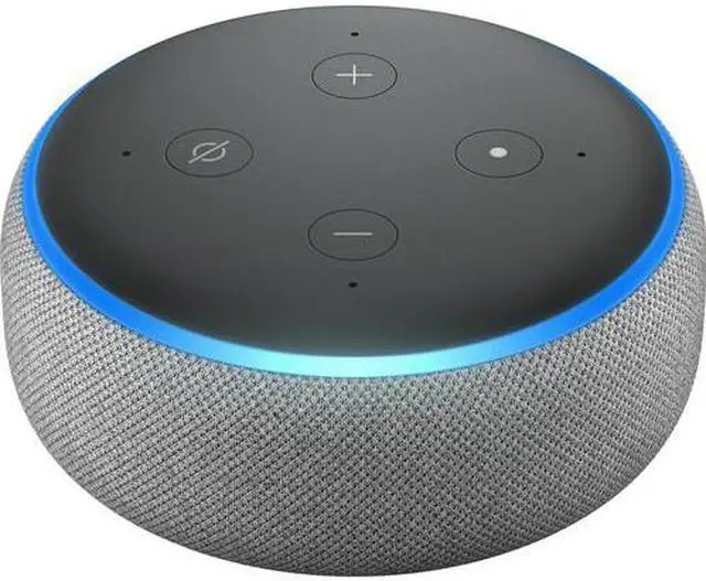 Alt view image 4 of 4 - Amazon Echo Dot (3rd Gen) Smart speaker with Alexa - Heather Gray (2 Pack) Bundle