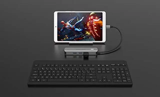 Alt view image 6 of 7 - Sanho HyperDrive 6-in-1 USB-C Hub with 4K HDMI Output, Space Gray #SAHD233BG