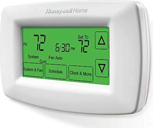 Alt view image 4 of 4 - Honeywell Home RTH7600D 7-Day Programmable Touchscreen Thermostat, small, white, 1-pack