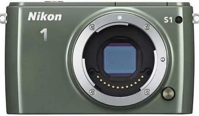 Alt view image 3 of 3 - Nikon 1 S1 10.1 Megapixel Mirrorless Camera Body Only - Green