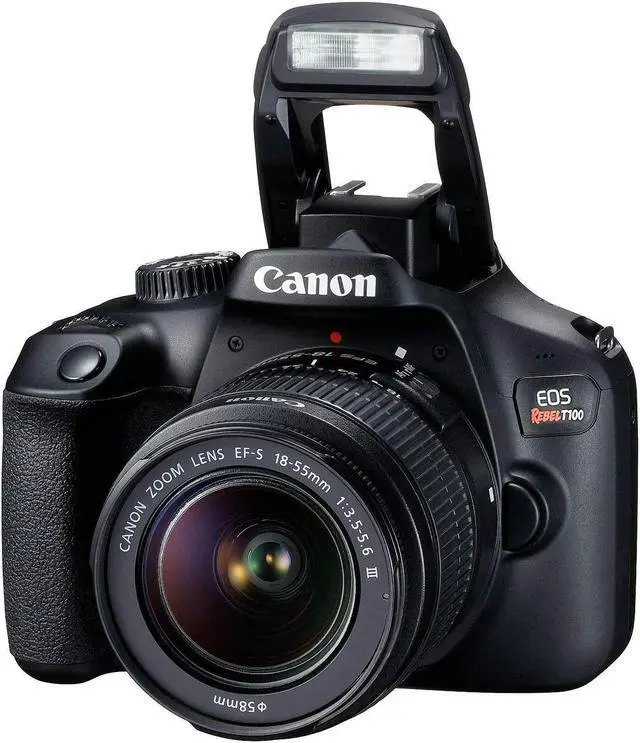 Alt view image 4 of 4 - Canon EOS 4000D / Rebel T100 DSLR Camera with 18-55mm Lens 58mm Filters Intl Bundle