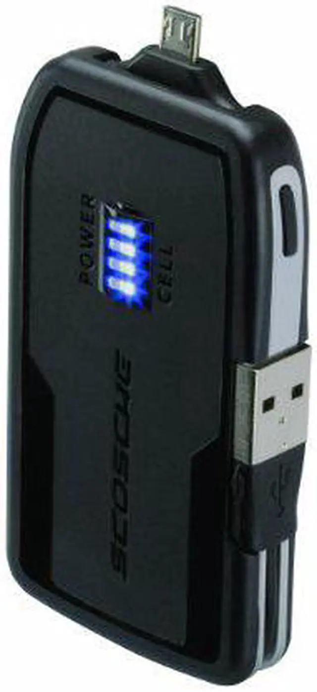 Alt view image 2 of 2 - SCOSCHE microbat1800 flipCHARGE rogue - Emergency Backup Battery and Charger for Micro USB Devices - Battery - Retail Pa