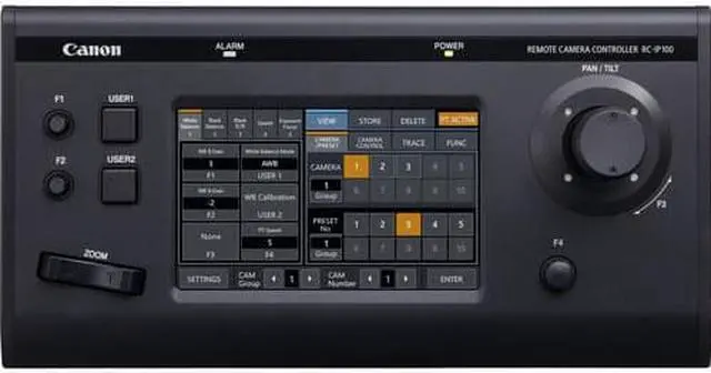 Alt view image 3 of 15 - Canon RC-IP100 Touchscreen PTZ Joystick Controller (5231C004)