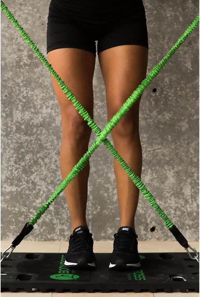 Alt view image 4 of 4 - BodyBoss Resistance Bands - Custom Resistance Bands for Total Body Workouts (Green) Bundle