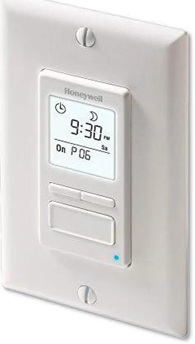 Alt view image 3 of 5 - honeywell home rpls740b1008 econoswitch 7day programmable light switch timer, white