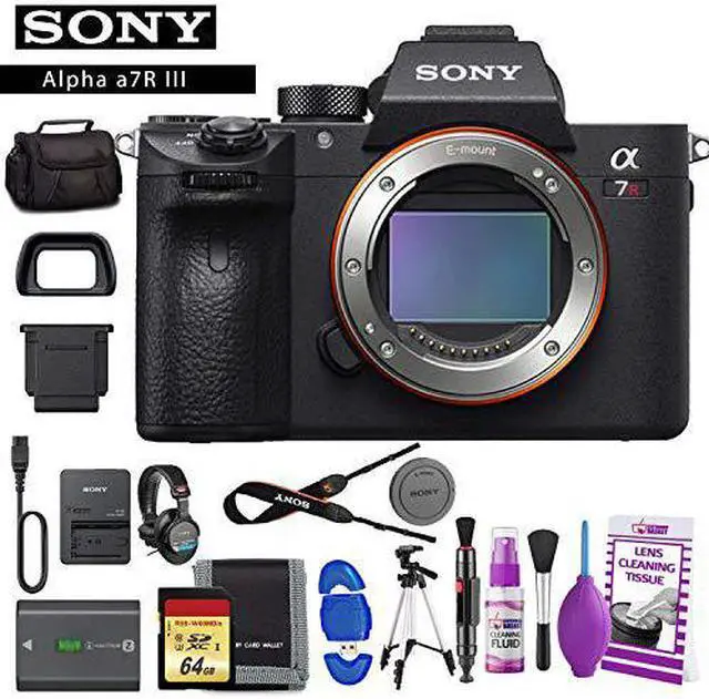 Alt view image 2 of 4 - Sony Alpha a7R III Mirrorless Digital Camera (Body Only) Advanced Accessory Kit