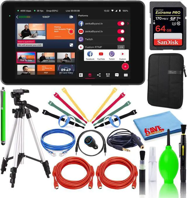 YoloLiv YoloBox Pro Portable Live Streaming Studio w/ SanDisk 64GB
