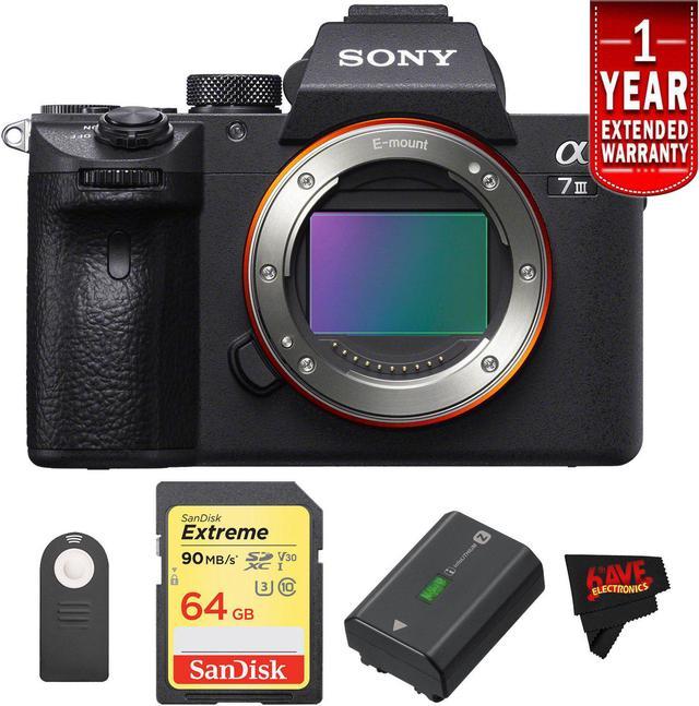 Sony Alpha a7 III Mirrorless Digital Camera (Body Only) International  Version (Starters Kit) 