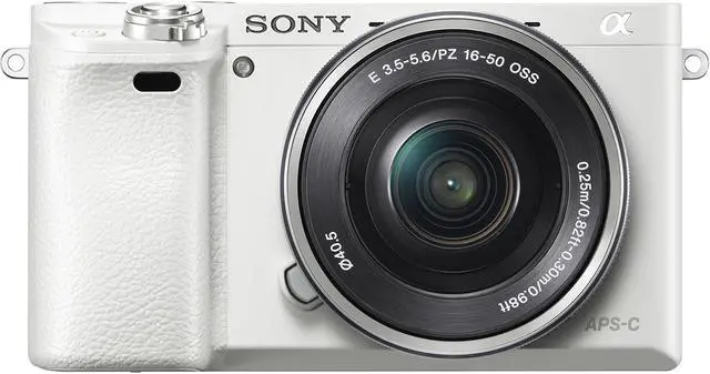 Alt view image 20 of 20 - Sony Alpha a6000 Mirrorless Digital Camera with 16-50mm E-Mount Lens, White