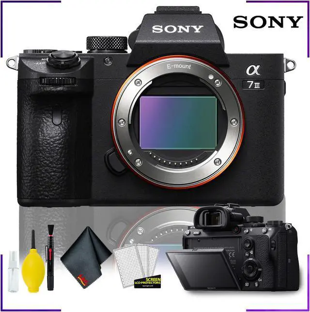 Main image of Sony Alpha a7 III Mirrorless Digital Camera (Body Only) with Camera Cleaning Kit Bundle