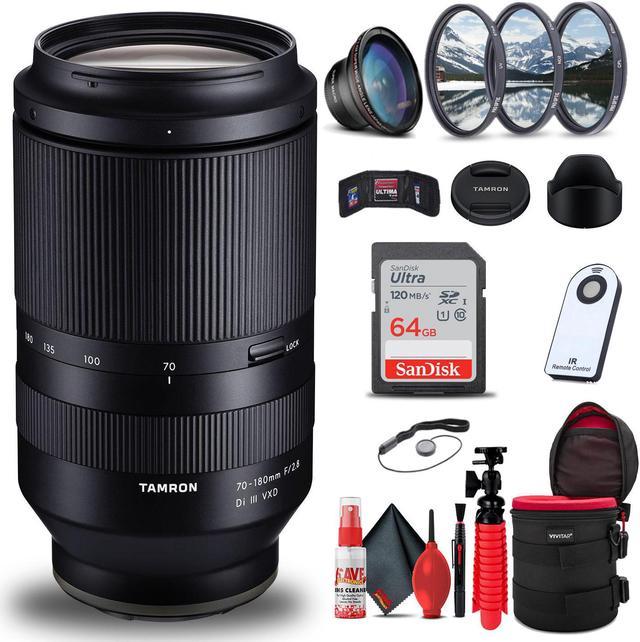 Tamron 70-180mm f/2.8 Di III VXD Lens for Sony E + 64GB Accessory