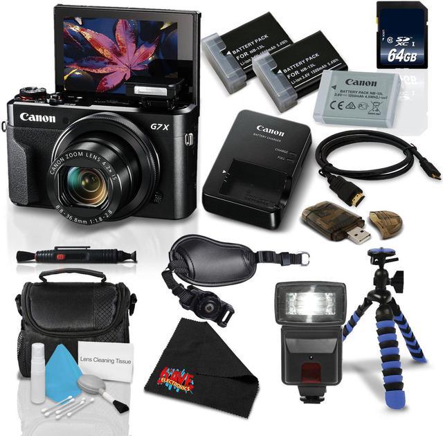 Canon PowerShot G7 X Mark II w/Accessories Bundle - Digital Camera  (1066C001) International Version