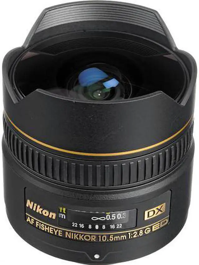 Alt view image 2 of 4 - Nikon AF DX Fisheye-NIKKOR 10.5mm f/2.8G ED Lens (INTL Model) with Padded Case Bundle