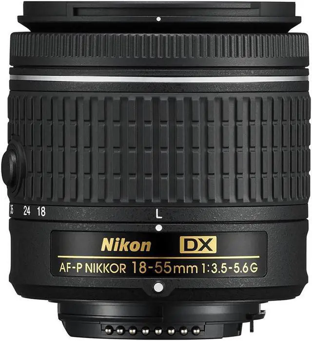 Alt view image 3 of 4 - Nikon 18-55 f/3.5-5.6G AF-P DX Lens (Intl Model) + 3pcs UV Lens Filter Kit + Cleaning Kit