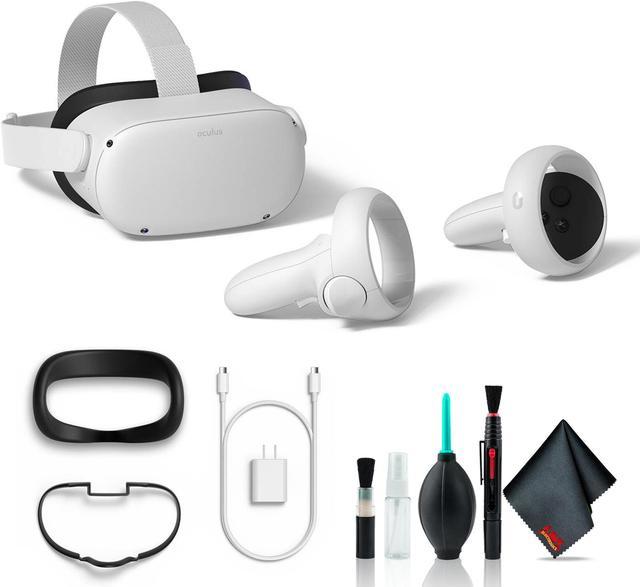 Meta Quest 2 Advanced VR Headset (128GB, White) Bundle with 6Ave