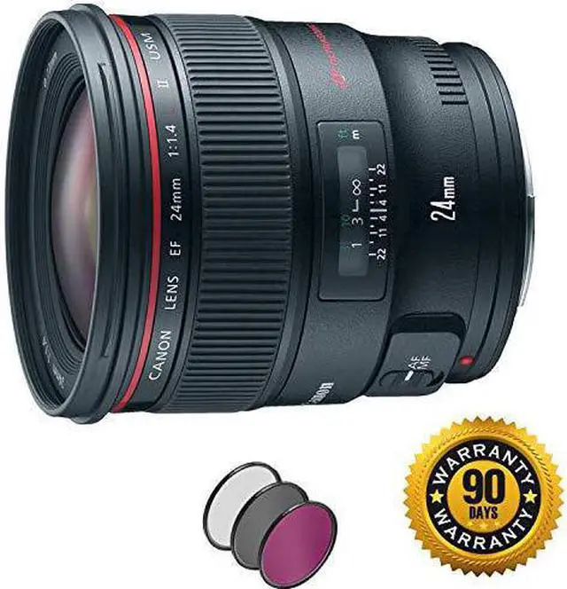 Main image of Canon EF 24mm f/1.4L II USM Lens with UV Filter (Renewed)