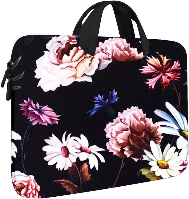 Alt view image 2 of 4 - Tablet Travel Accessory Bundle with Black Floral Sleeve