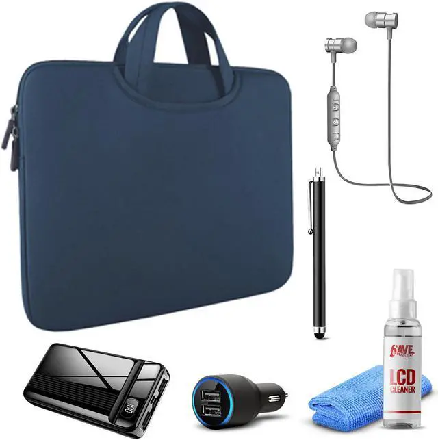 Main image of Tablet Travel Accessory Bundle with Blue Sleeve