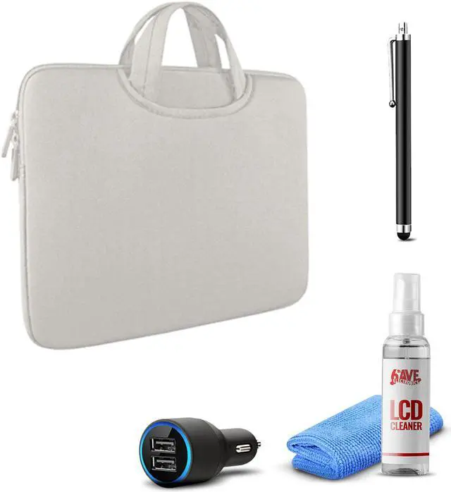 Main image of Tablet Essential Accessory Bundle with Tofu White Sleeve