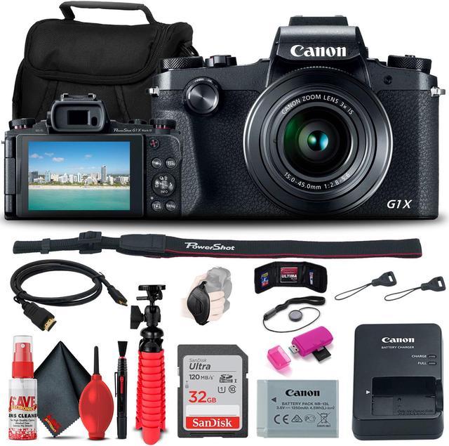 Canon PowerShot G1 X Digital Camera + 32GB Card + Card Reader +