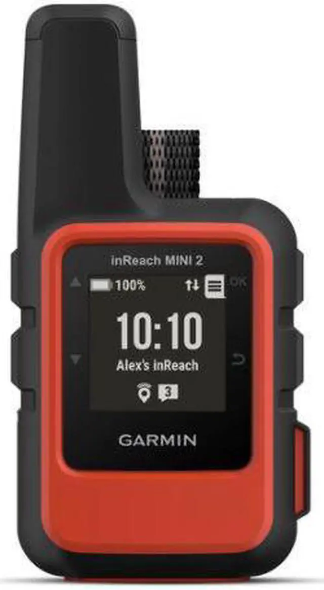 Alt view image 4 of 4 - Garmin inReach Mini 2 Satellite Communicator (Flame Red) with Power Adapters