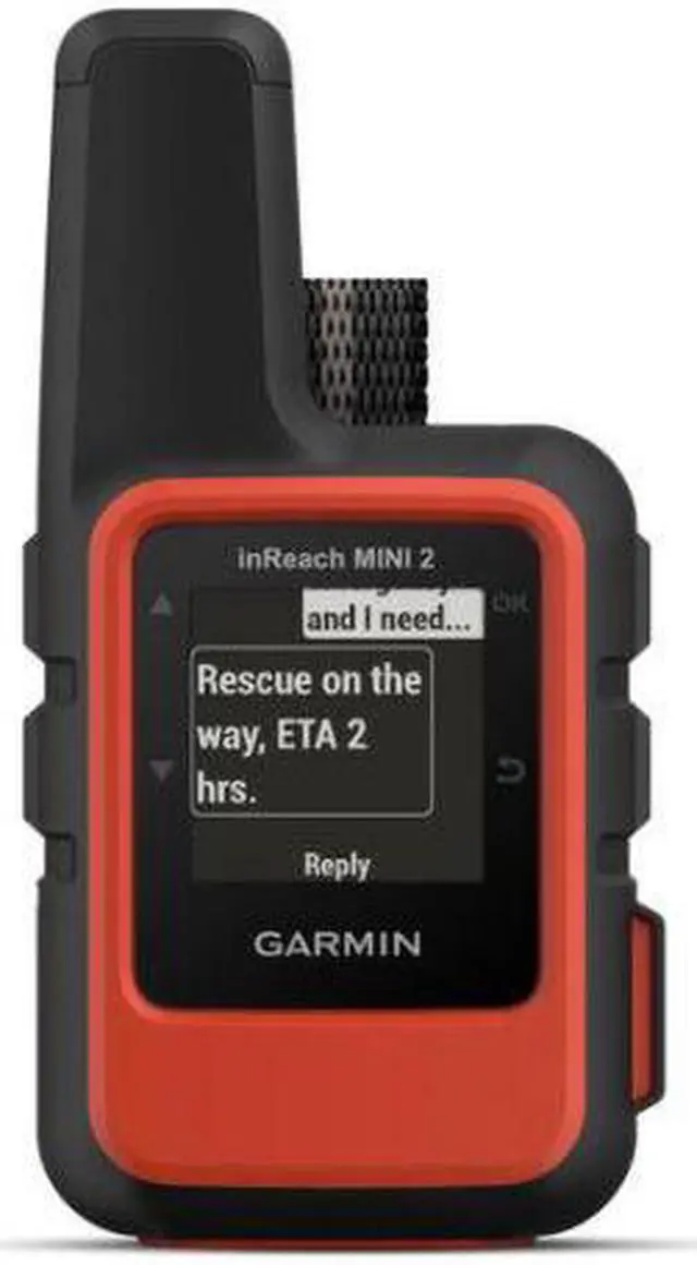 Alt view image 3 of 4 - Garmin inReach Mini 2 Satellite Communicator (Flame Red) with Power Adapters