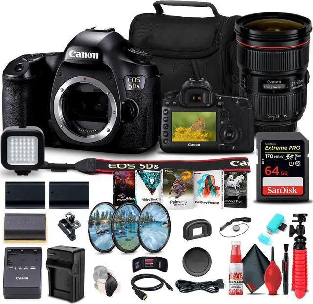 Main image of Canon EOS 5DS DSLR Camera (Body Only) (0581C002) + Canon Lens Flash Bundle